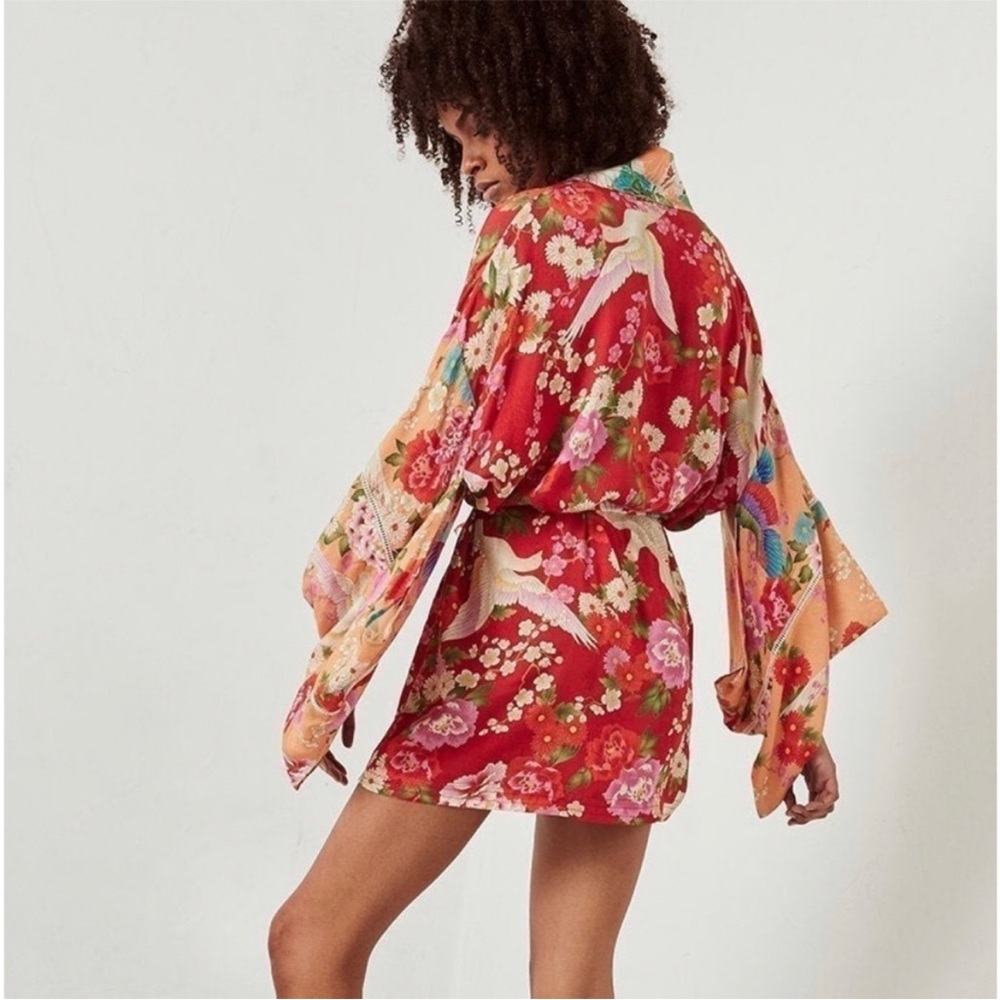 Spell Delilah Patchwork Robe Small - image 4